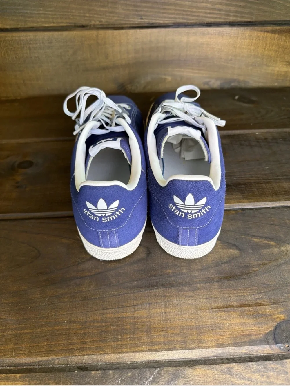 Adidas Stan Smith CS Blue Suede Sneakers Shoes Men Size 14